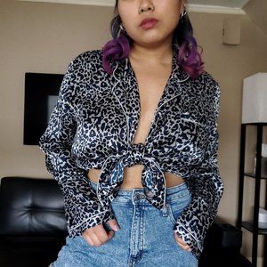 Animal print top